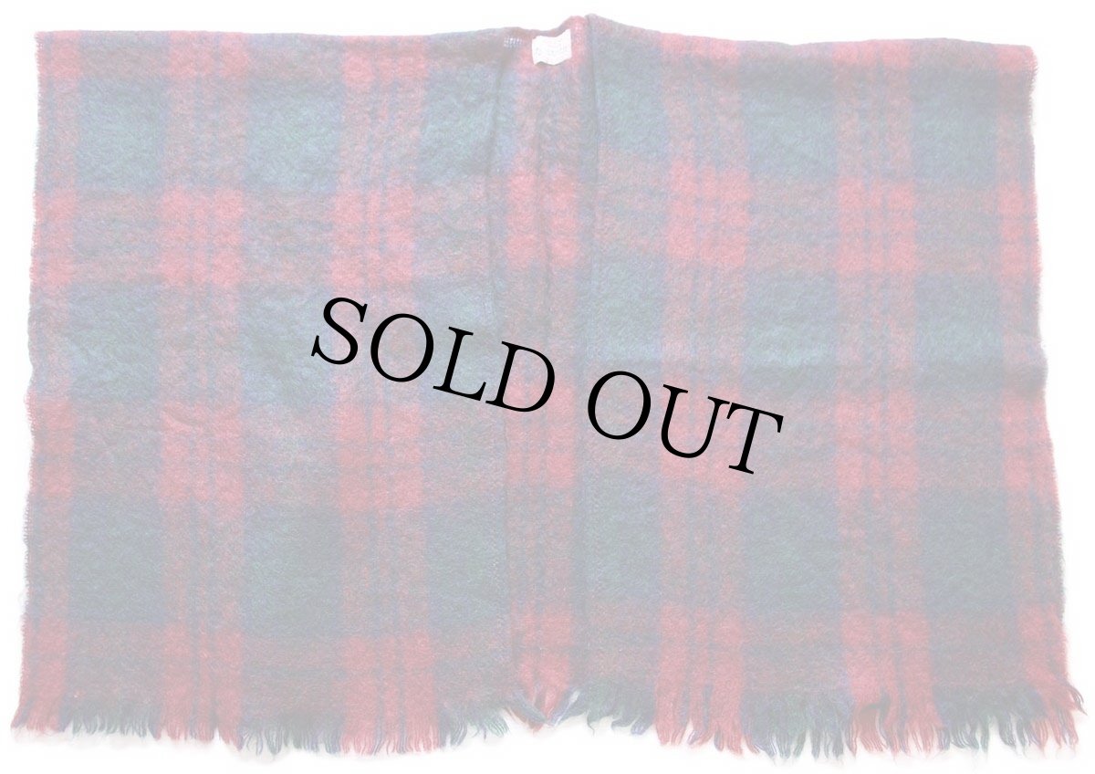 画像3: スコットランド製 Highland Home タータンチェック モヘヤ×ウール パイル ショール (3)