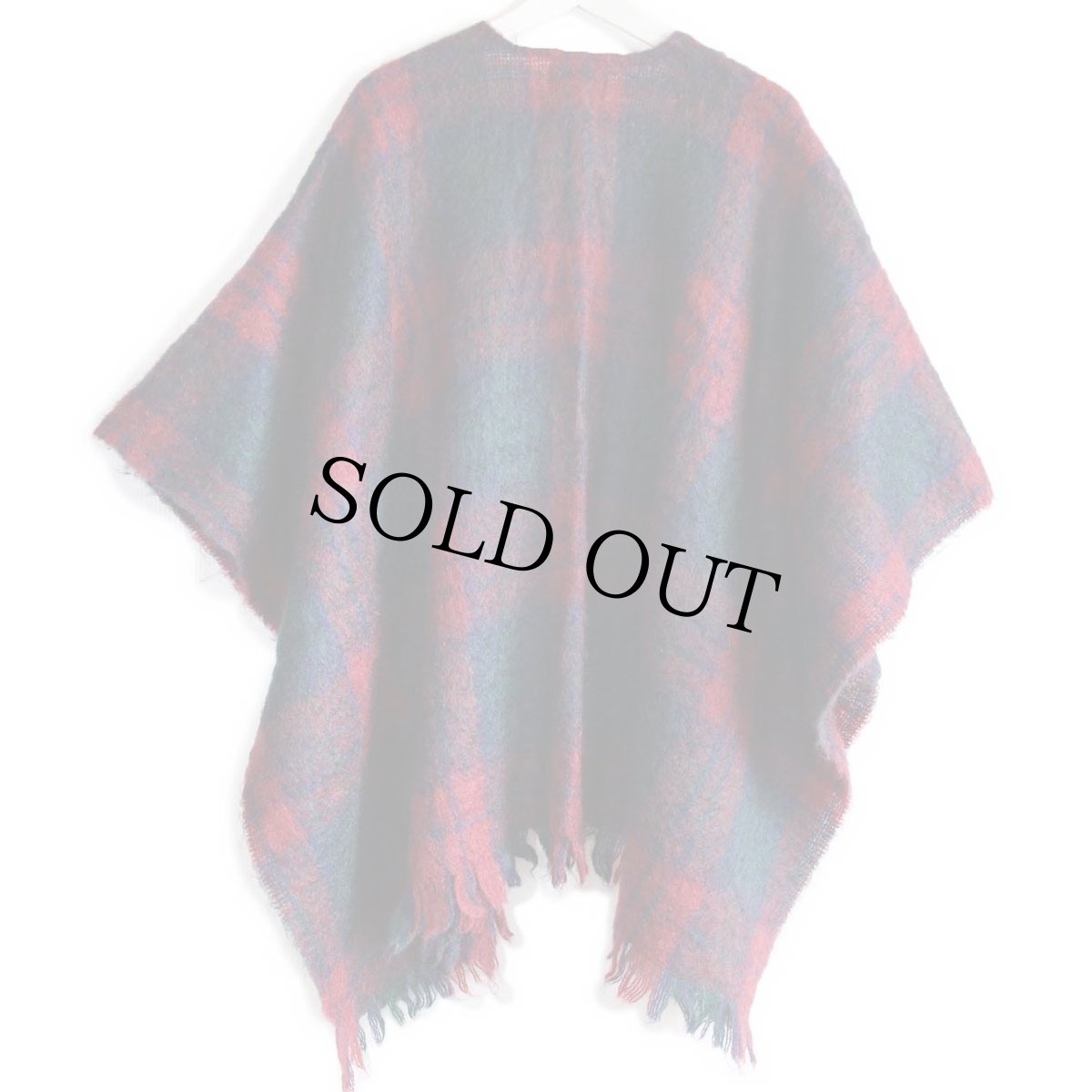 画像2: スコットランド製 Highland Home タータンチェック モヘヤ×ウール パイル ショール (2)