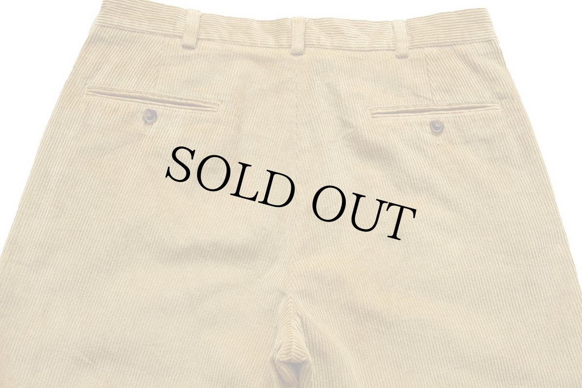 画像5: 00s Brooks Brothersブルックスブラザーズ 346 太畝 コーデュロイパンツ マスタード w35 L32 (5)