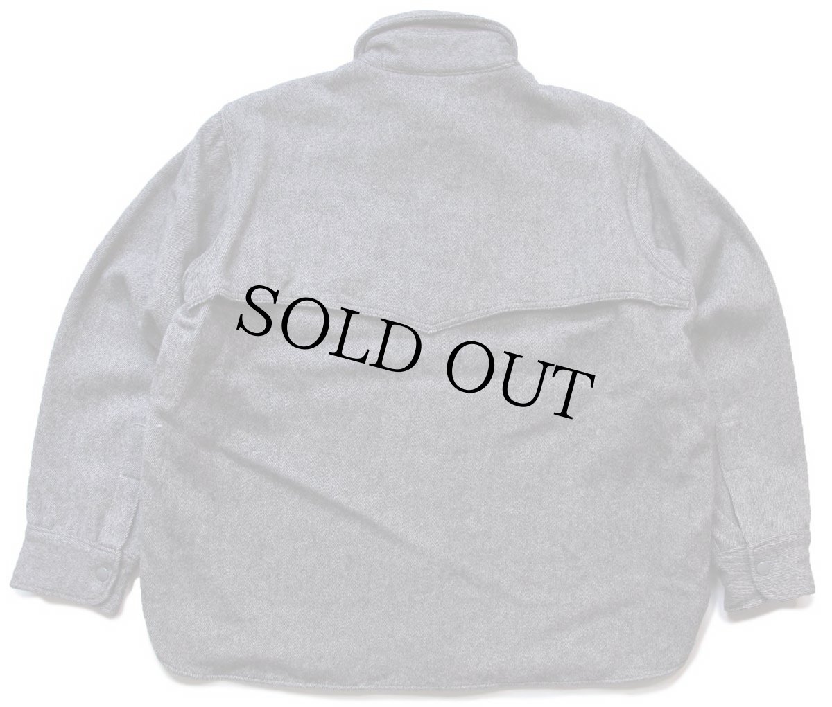 画像2: 70s Woolrichウールリッチ ツイード ウールシャツジャケット グレー XL (2)