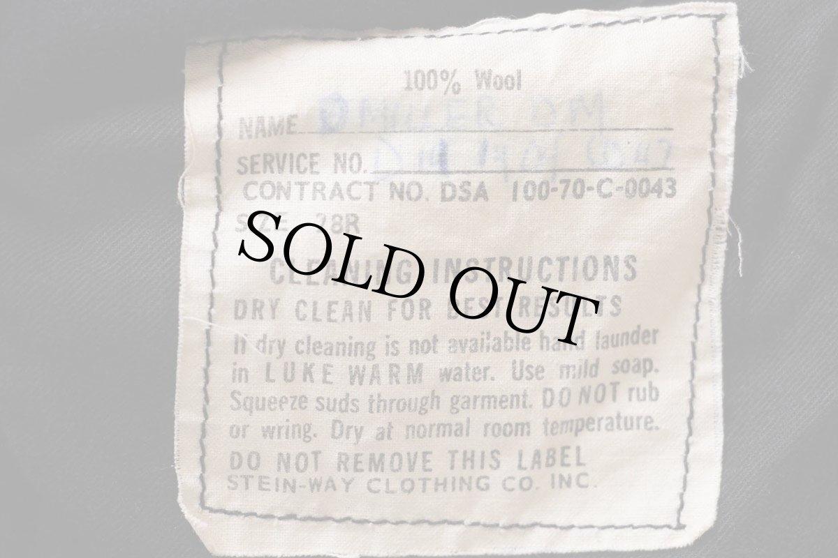 画像7: 70s 米軍 U.S.NAVY メルトン ウール セーラーパンツ 濃紺 28R (7)