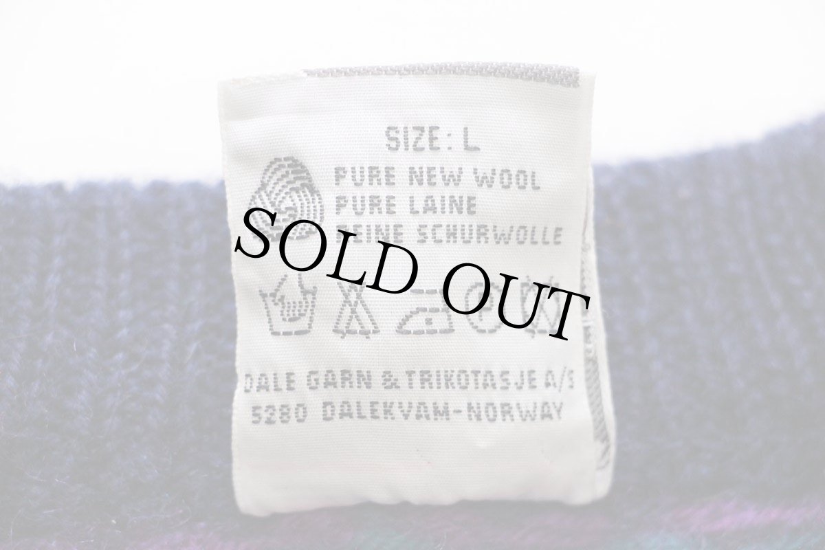 画像5: 90s ノルウェー製 DALE OF NORWAY ノルディック柄 ウールニット セーター L (5)