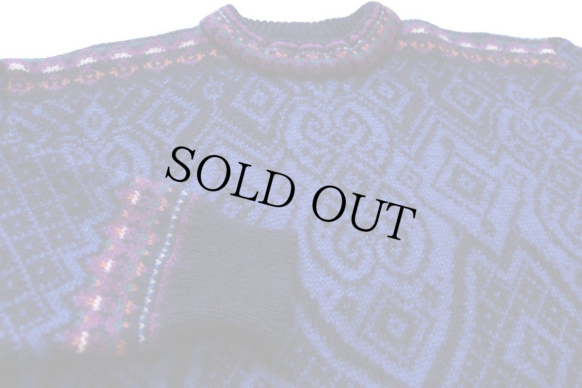 画像3: 90s ノルウェー製 DALE OF NORWAY ノルディック柄 ウールニット セーター L (3)