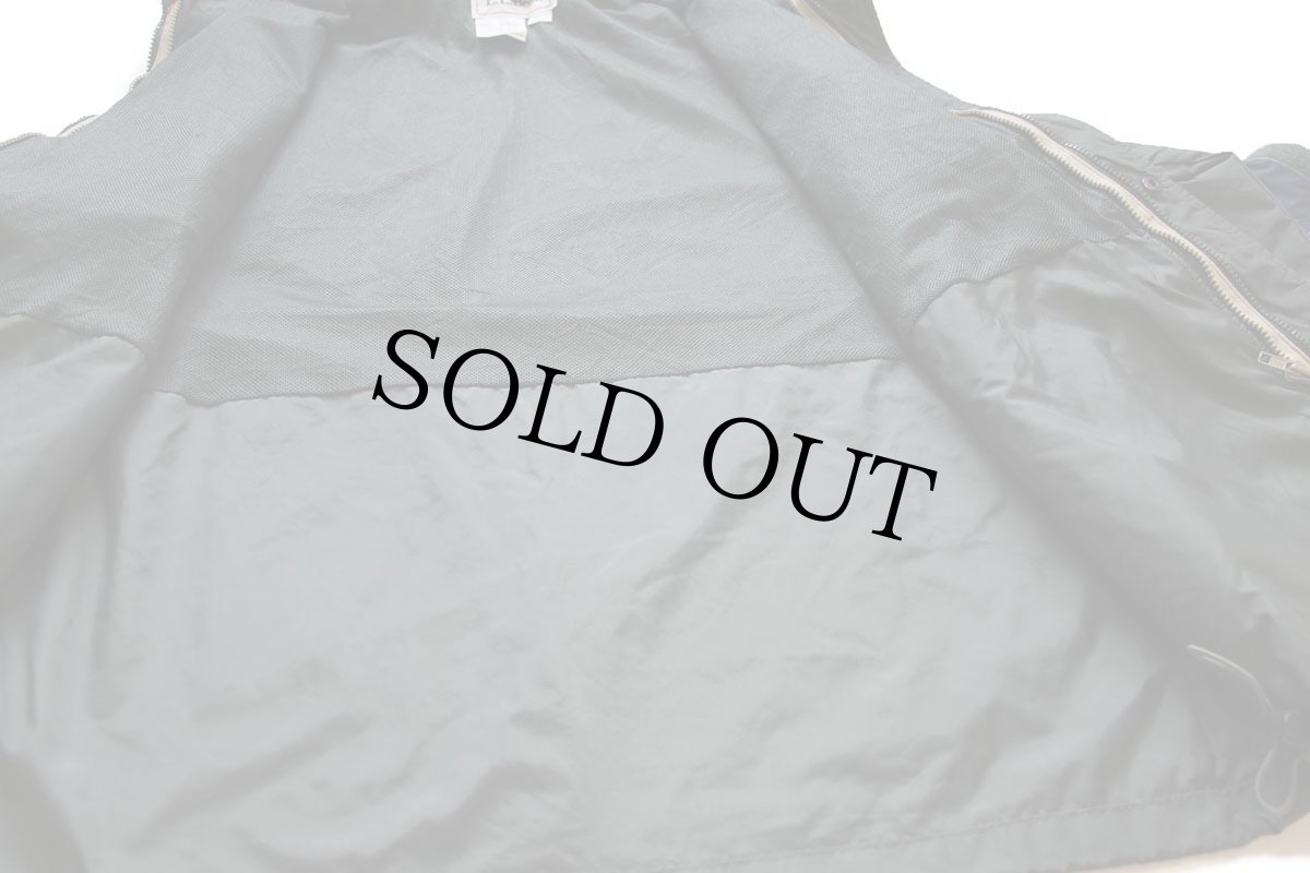 画像5: 90s L.L.Bean ツートン 切り替え ナイロンジャケット 濃緑×紺 L★パーカー (5)