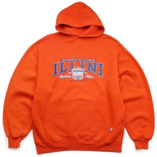RUSSELL ラッセル　00s パーカー　オレンジ　ブランクXL 90s USA製 RUSSELLラッセル 無地 スウェット ジップパーカー 濃