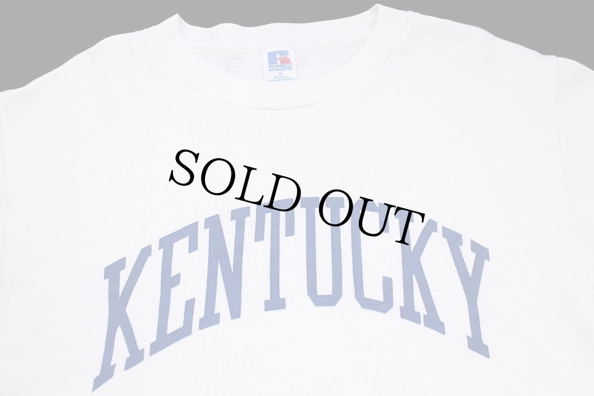 画像3: 80s USA製 RUSSELLラッセル KENTUCKY スウェット 白 M (3)