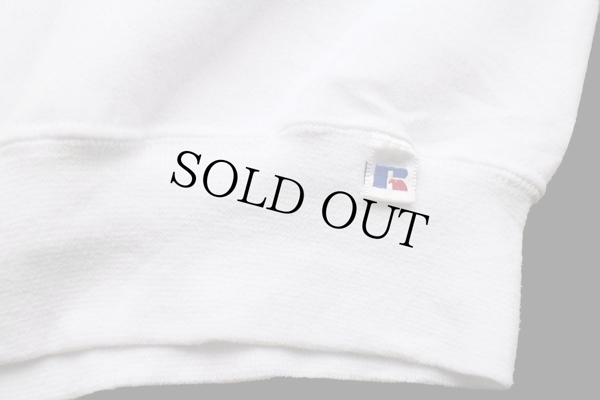 画像5: 90s USA製 RUSSELLラッセル THE BOAT CLINIC INC. LYNWOOD ILLINOIS 前V スウェット 白 XL (5)