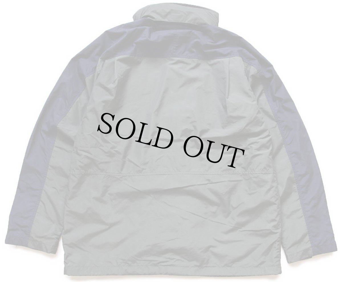 画像2: 90s L.L.Bean ツートン 切り替え ナイロンジャケット 濃緑×紺 L★パーカー (2)