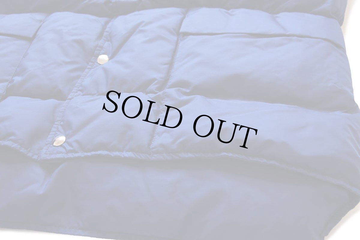 画像6: 70s L.L.Bean 筆記体タグ ナイロン ダウンベスト 紺 XL-L (6)