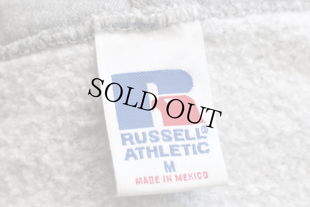 画像4: 90s メキシコ製 RUSSELLラッセル CHARTIERS VALLEY CC スウェットパーカー 杢グレー M★フーディー (4)