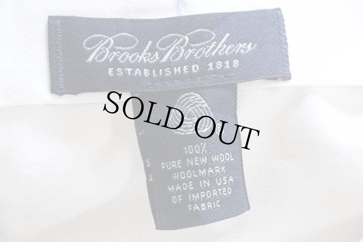 画像6: 90s USA製 Brooks Brothersブルックスブラザーズ ツータック スラックス ウールパンツ アイボリー 36 (6)