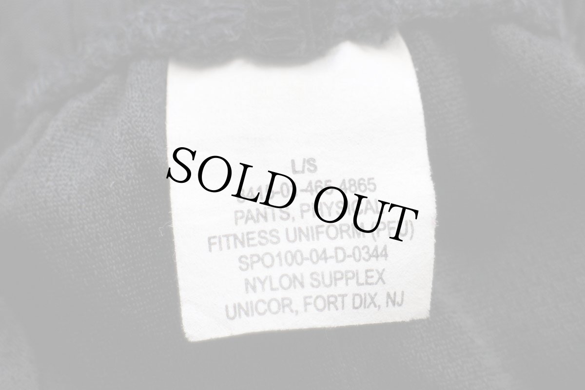 画像6: 00s 米軍 U.S.ARMY PFU トレーニング ナイロンパンツ 黒 L/S★62 IPFU (6)