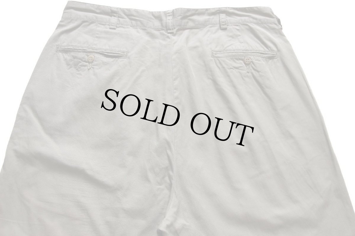 画像5: 90s ポロ ラルフローレン HAMMOND PANT ツータック コットンパンツ グレーベージュ W36 L32★303 (5)