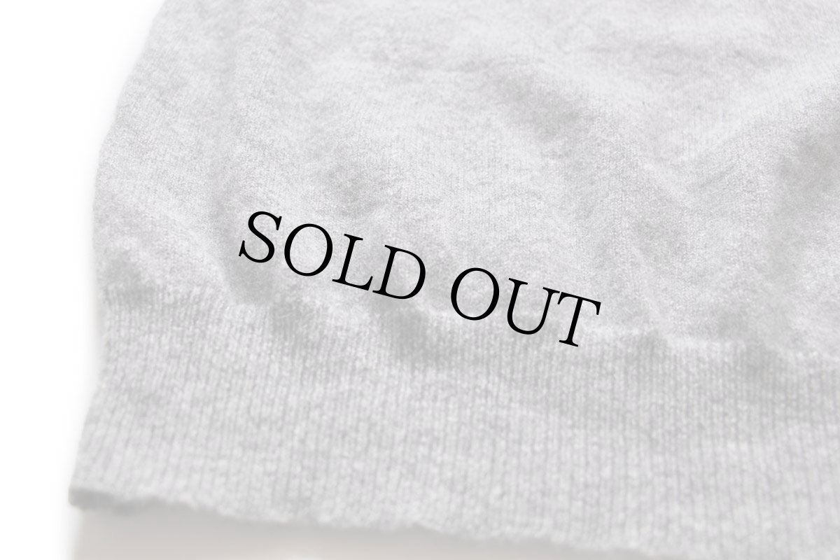 画像5: 80s USA製 L.L.Bean Vネック ラムウールニット ベスト セーター 杢グレー L (5)