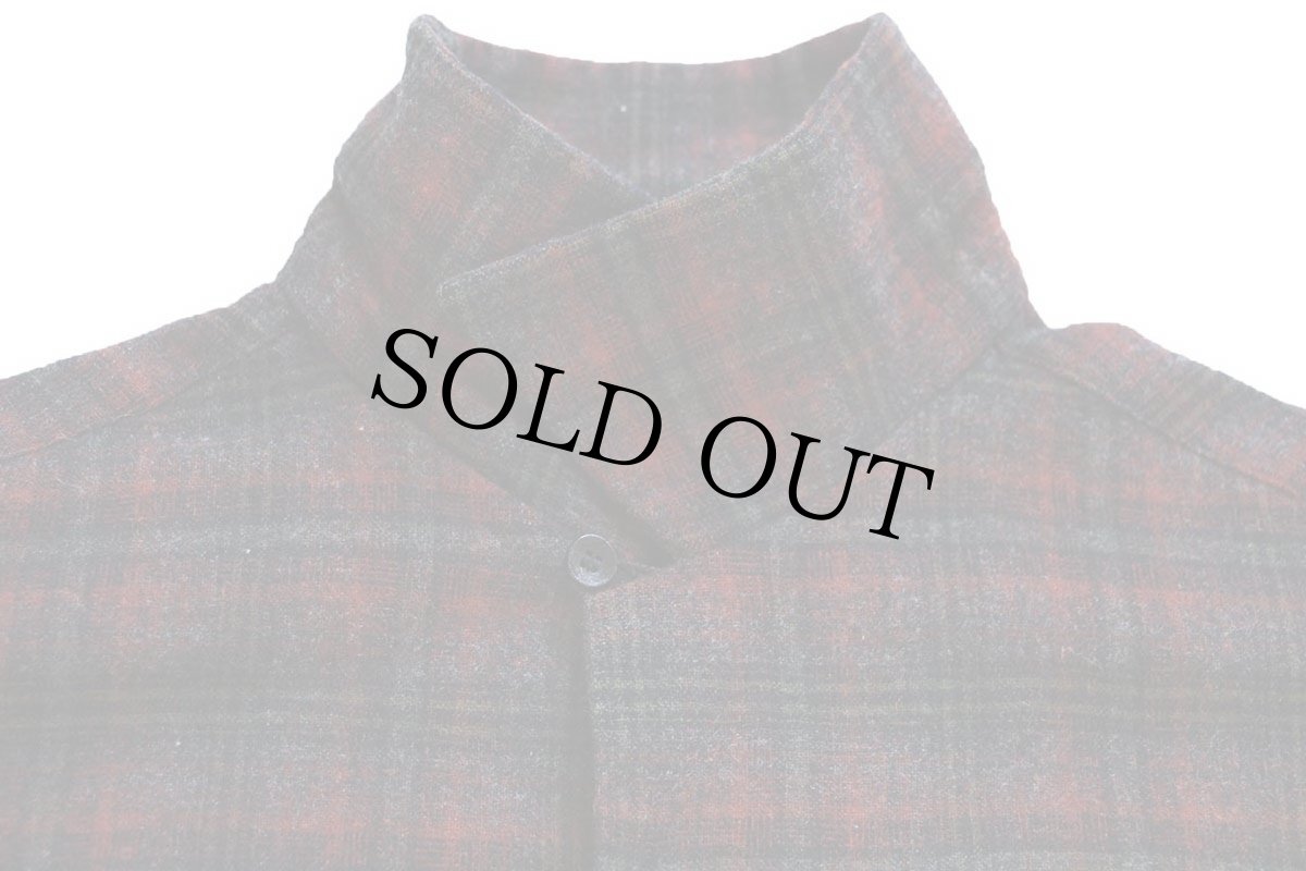 画像3: 60s PENDLETONペンドルトン オンブレチェック オープンカラー ウールシャツ M (3)