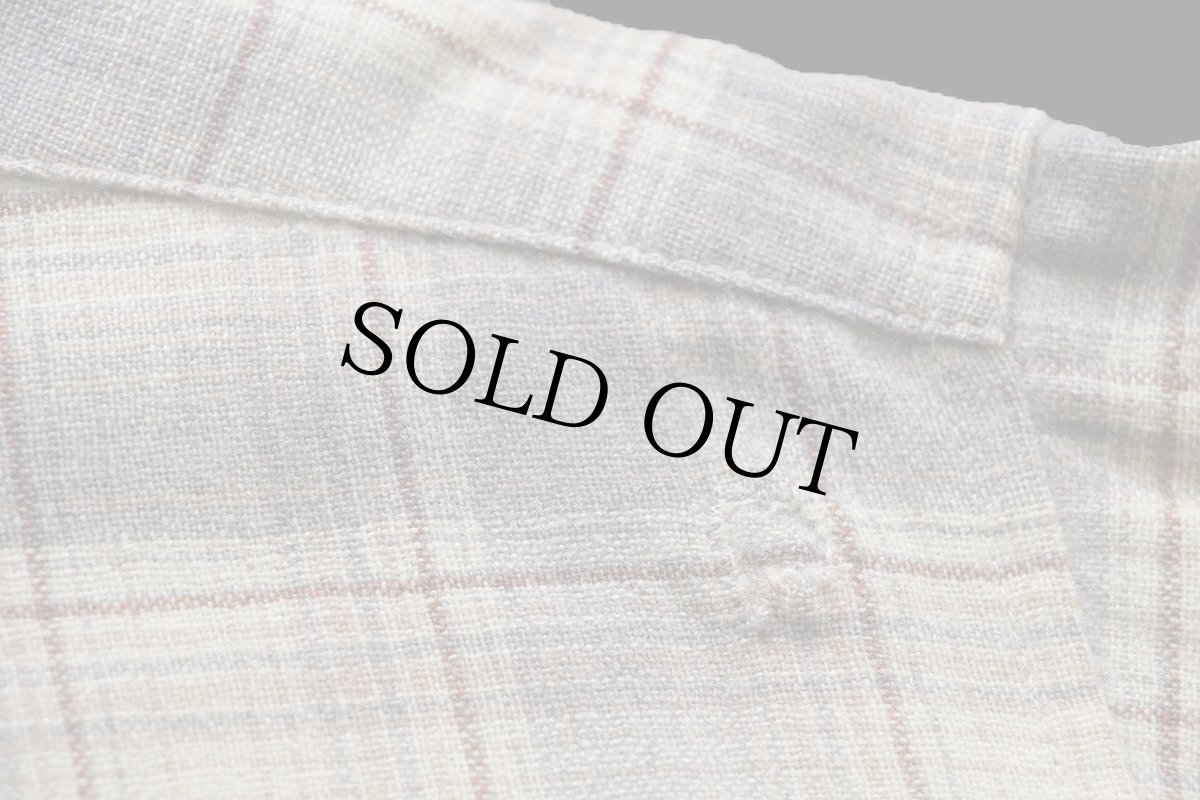 画像7: 70s USA製 PENDLETONペンドルトン オンブレチェック ウールシャツ XL-L (7)