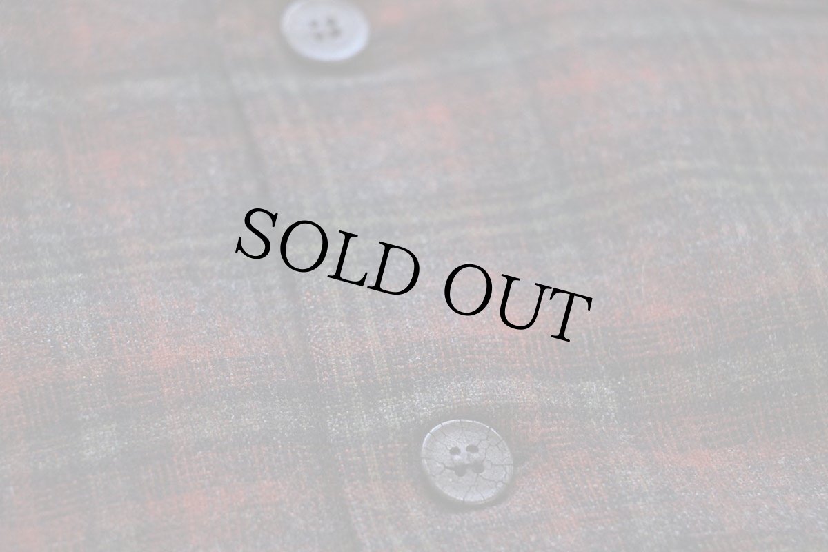 画像5: 60s PENDLETONペンドルトン オンブレチェック オープンカラー ウールシャツ M (5)