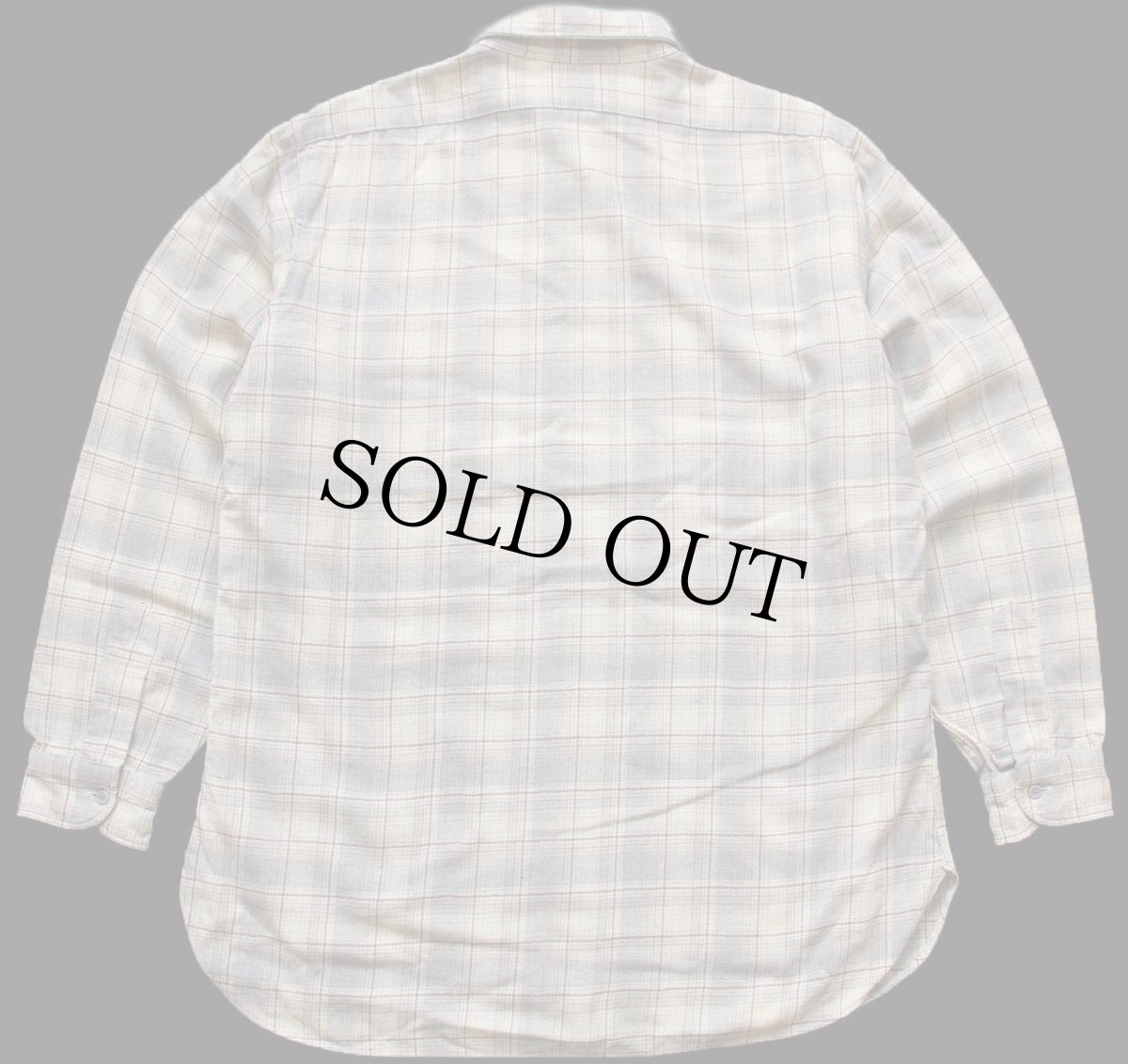 画像2: 70s USA製 PENDLETONペンドルトン オンブレチェック ウールシャツ XL-L (2)