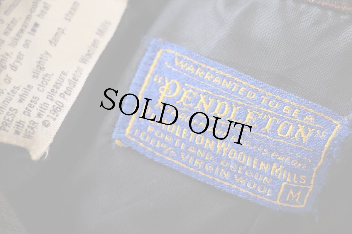 画像4: 60s PENDLETONペンドルトン オンブレチェック オープンカラー ウールシャツ M (4)