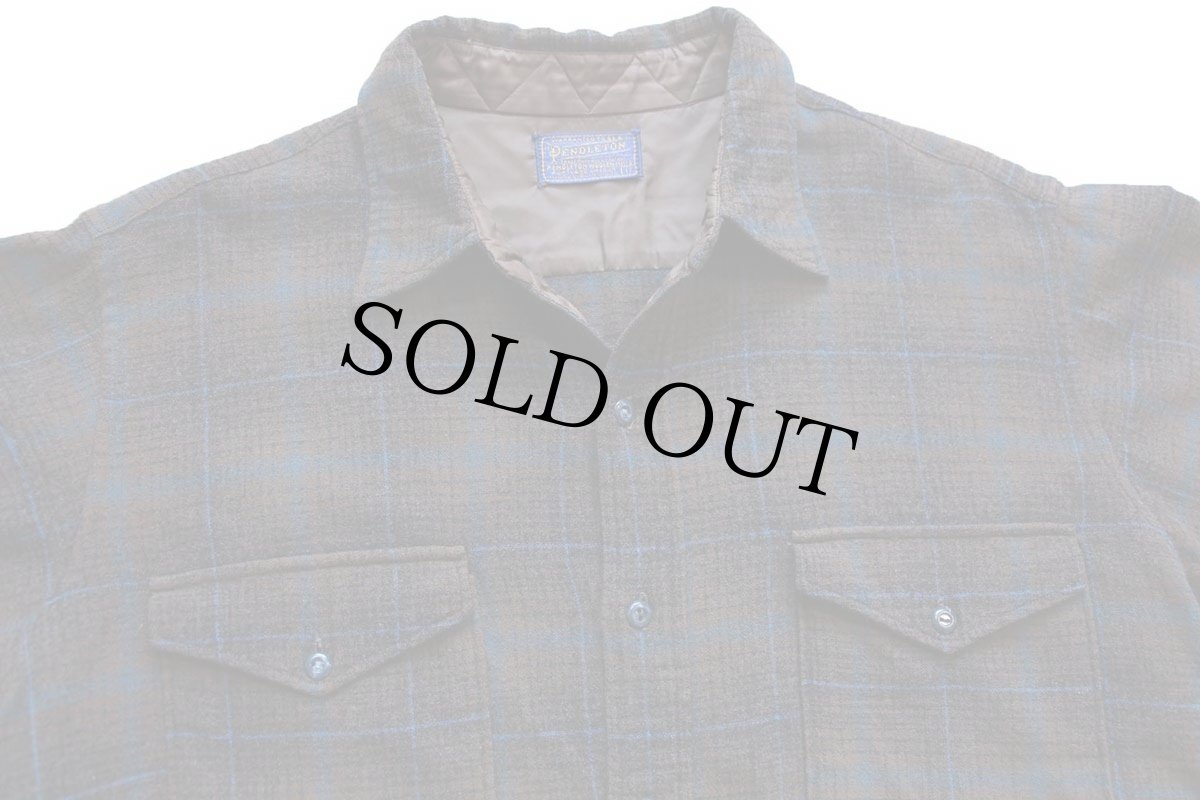 画像3: 60s PENDLETONペンドルトン オンブレチェック ウールシャツ 17 (3)