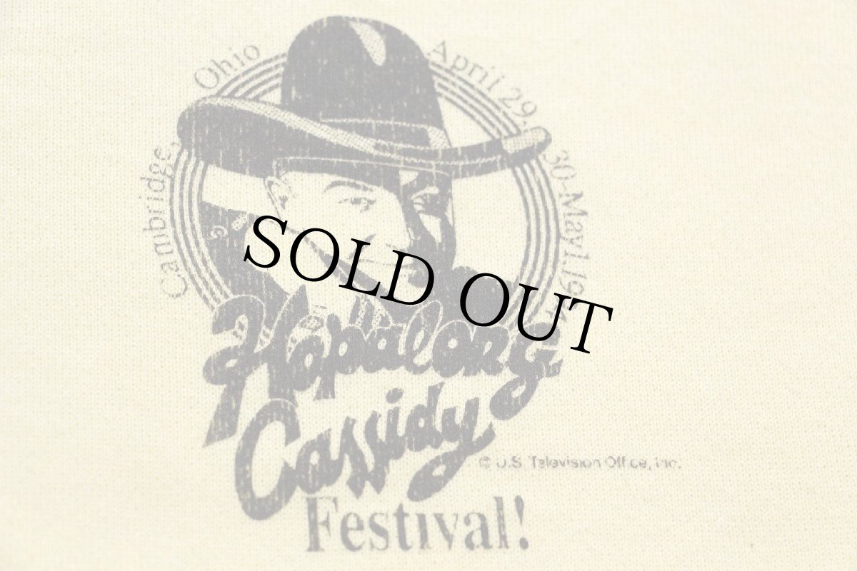 画像4: 90s USA製 Hopalong Cassidy Festival! スウェット 薄黄 L (4)