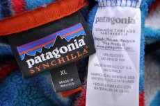 画像4: patagoniaパタゴニア 総柄 ライトウェイト シンチラ フリース スナップT XL (4)