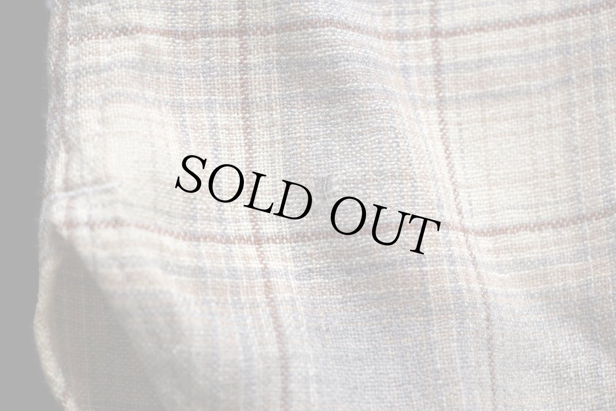 画像8: 70s USA製 PENDLETONペンドルトン オンブレチェック ウールシャツ XL-L (8)