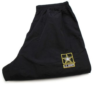 15 米軍 U.S.ARMY ロゴ刺繍 APFU トレーニング ナイロンパンツ