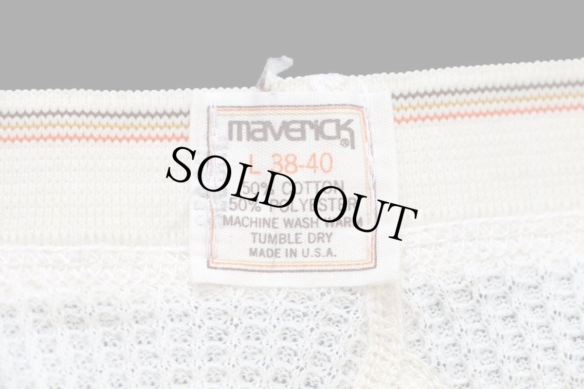 画像6: 80s USA製 maverickマーベリック サーマルパンツ ナチュラル L★Wranglerラングラー (6)