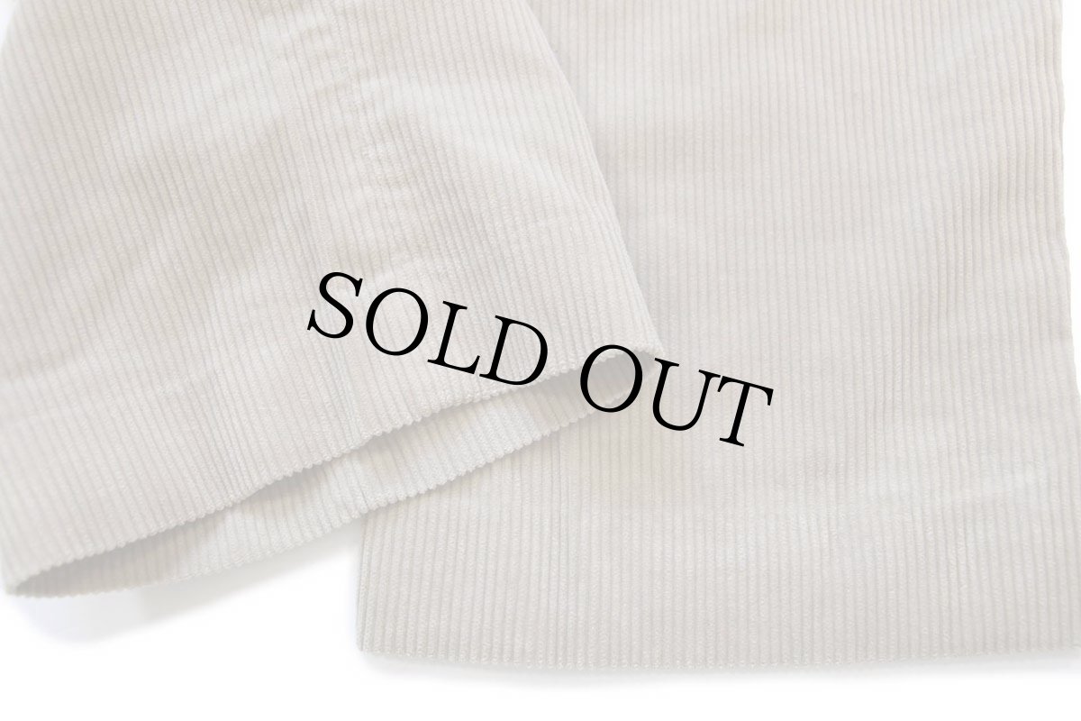 画像7: 00s EddieBauerエディーバウアー ツータック 太畝 コーデュロイパンツ ベージュ W36 L32★スラックス (7)