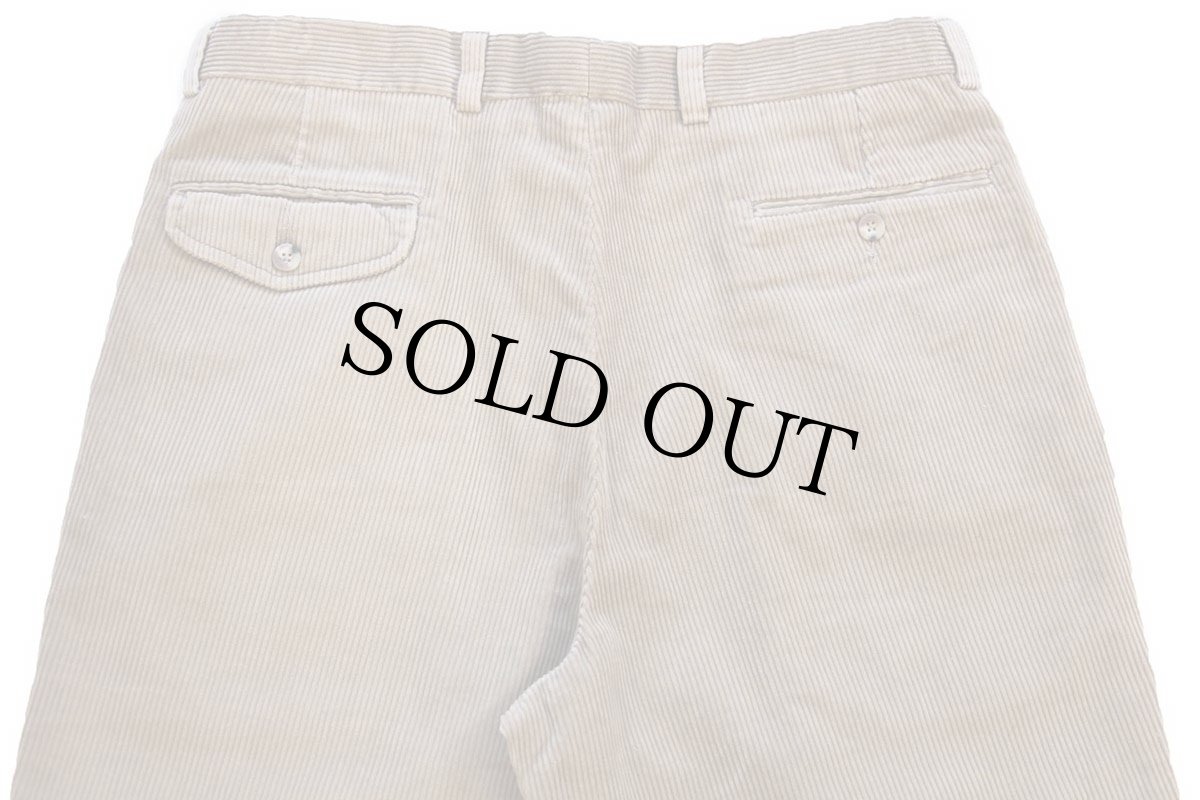 画像5: 00s EddieBauerエディーバウアー ツータック 太畝 コーデュロイパンツ ベージュ W36 L32★スラックス (5)