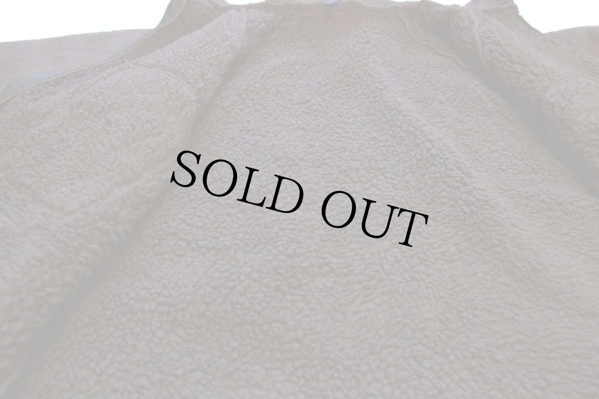 画像5: 90s 米軍 U.S.ARMY ECWCS フリースライナー パイルジャケット 焦げ茶 XL★ベアジャケット (5)