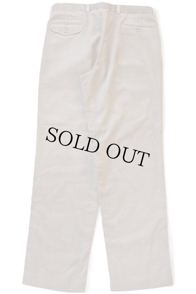 画像3: 00s EddieBauerエディーバウアー ツータック 太畝 コーデュロイパンツ ベージュ W36 L32★スラックス (3)