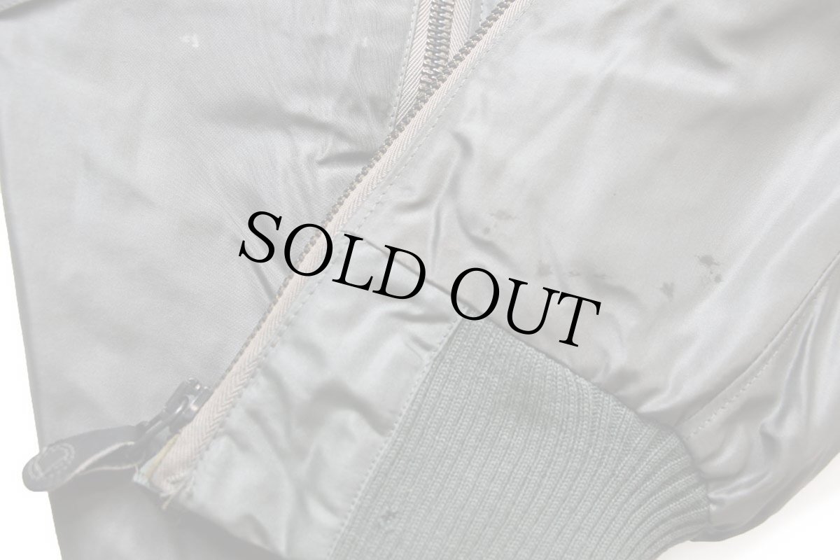 画像9: 50s 米軍 USAF A-11D ナイロン フライトパンツ サスペンダー付き セージグリーン 40 (9)