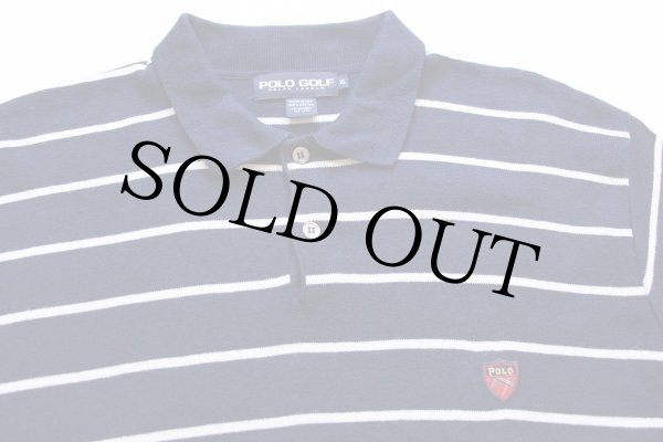 90s USA製 POLO GOLF ラルフローレン ボーダー コットンニット