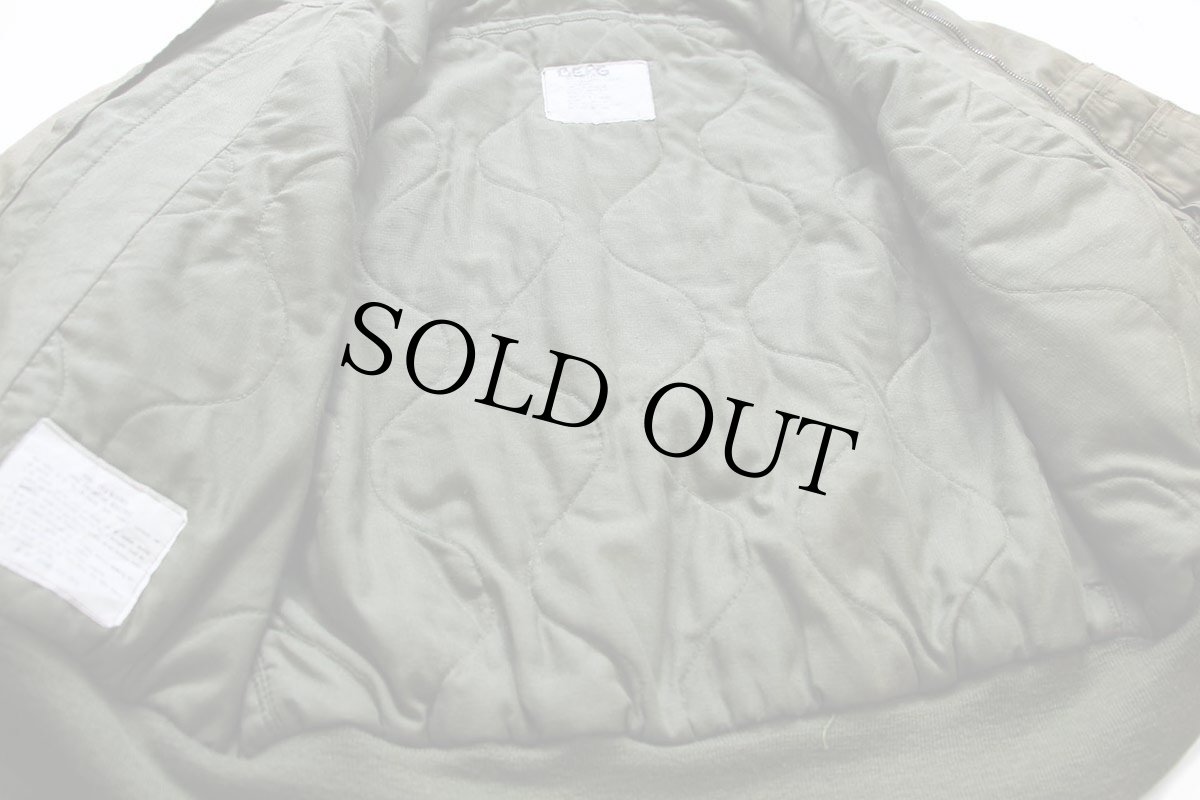 画像6: 80s 米軍 U.S.ARMY CVC キルティングライナー タンカースジャケット オリーブグリーン M-L (6)