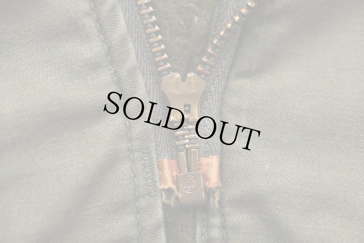 画像6: 80s 米軍 U.S.NAVY A-2 ペンキ飛び ボアライナー デッキジャケット オリーブグリーン S (6)