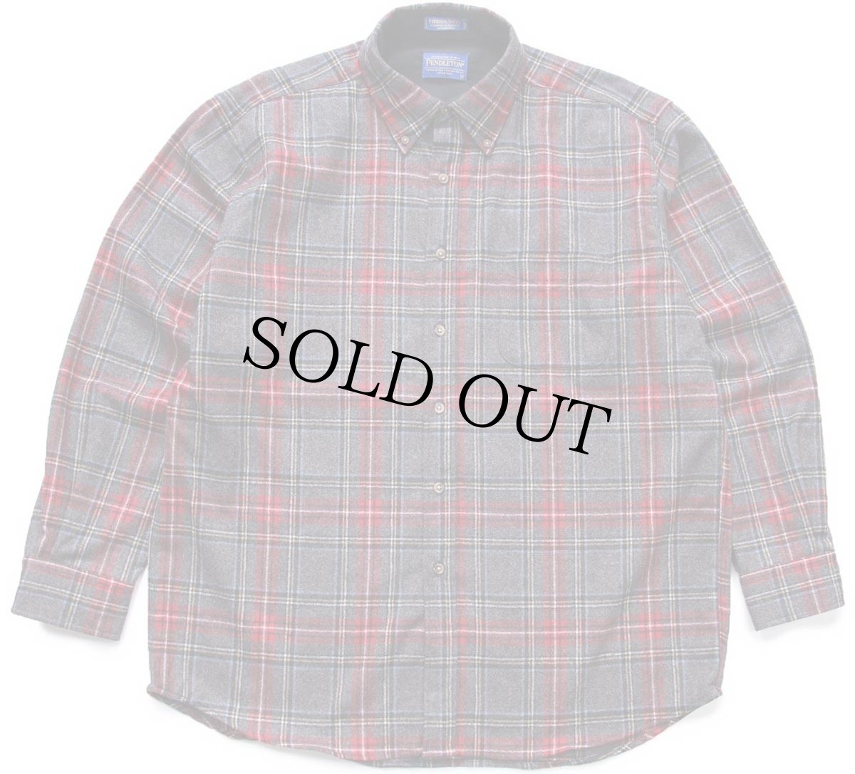 画像1: メキシコ製 PENDLETONペンドルトン FIRESIDE SHIRT AUTHENTIC STEWART TARTAN タータンチェック ボタンダウン ウールシャツ XL (1)