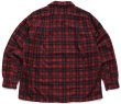 60s PENDLETONペンドルトン チェック オープンカラー ウールシャツ