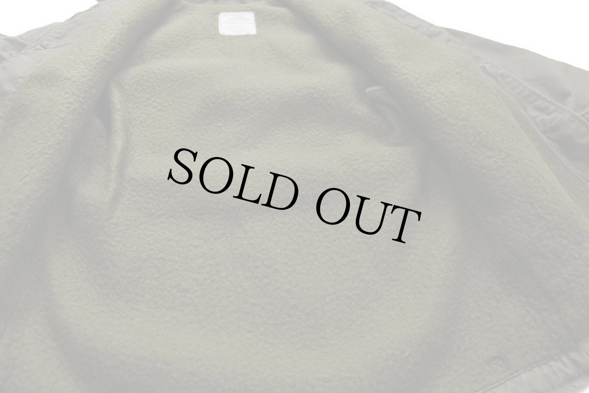 画像5: 80s 米軍 U.S.NAVY A-2 ペンキ飛び ボアライナー デッキジャケット オリーブグリーン S (5)