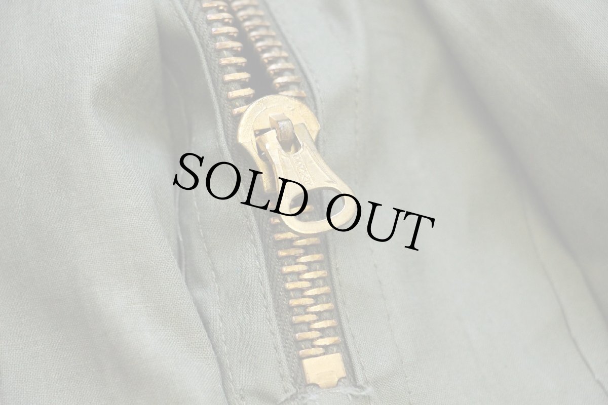 画像8: 50s 米軍 U.S.NAVY N-2 デッキ レインパンツ オリーブドラブ M★オーバーオール (8)