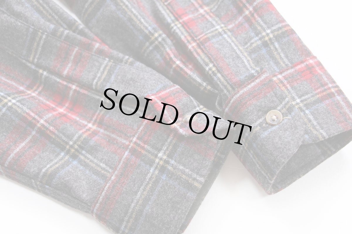 画像7: メキシコ製 PENDLETONペンドルトン FIRESIDE SHIRT AUTHENTIC STEWART TARTAN タータンチェック ボタンダウン ウールシャツ XL (7)