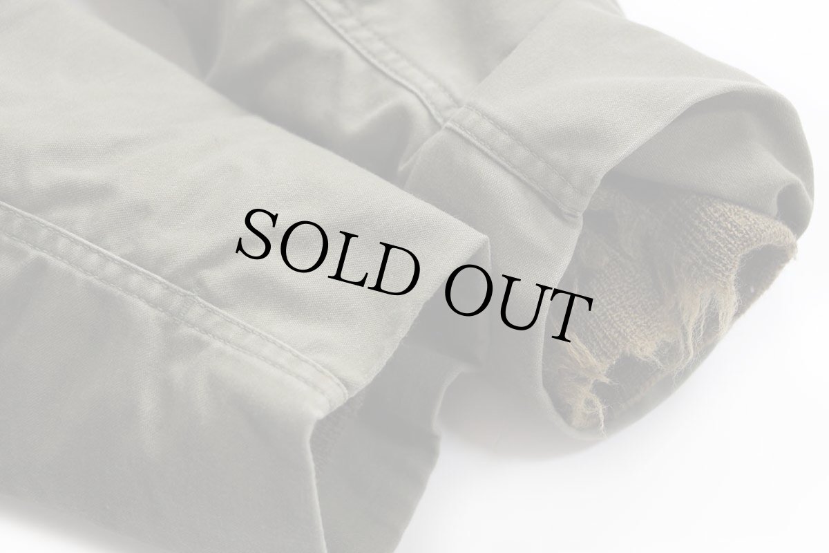 画像8: 80s 米軍 U.S.NAVY A-2 ペンキ飛び ボアライナー デッキジャケット オリーブグリーン S (8)