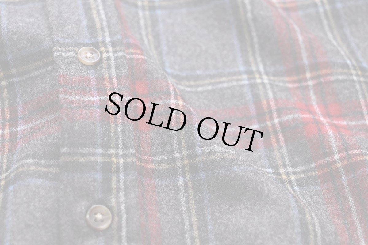 画像6: メキシコ製 PENDLETONペンドルトン FIRESIDE SHIRT AUTHENTIC STEWART TARTAN タータンチェック ボタンダウン ウールシャツ XL (6)