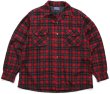60s PENDLETONペンドルトン チェック オープンカラー ウールシャツ
