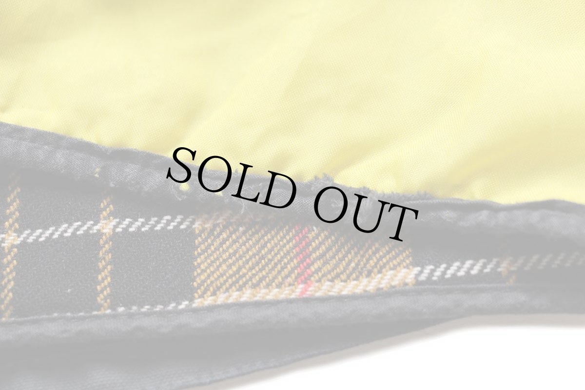 画像10: イタリア製 Fay チンスト&タータンチェックライナー付き コットン キャンバス ファイヤーマンコート 紺★ジャケット (10)