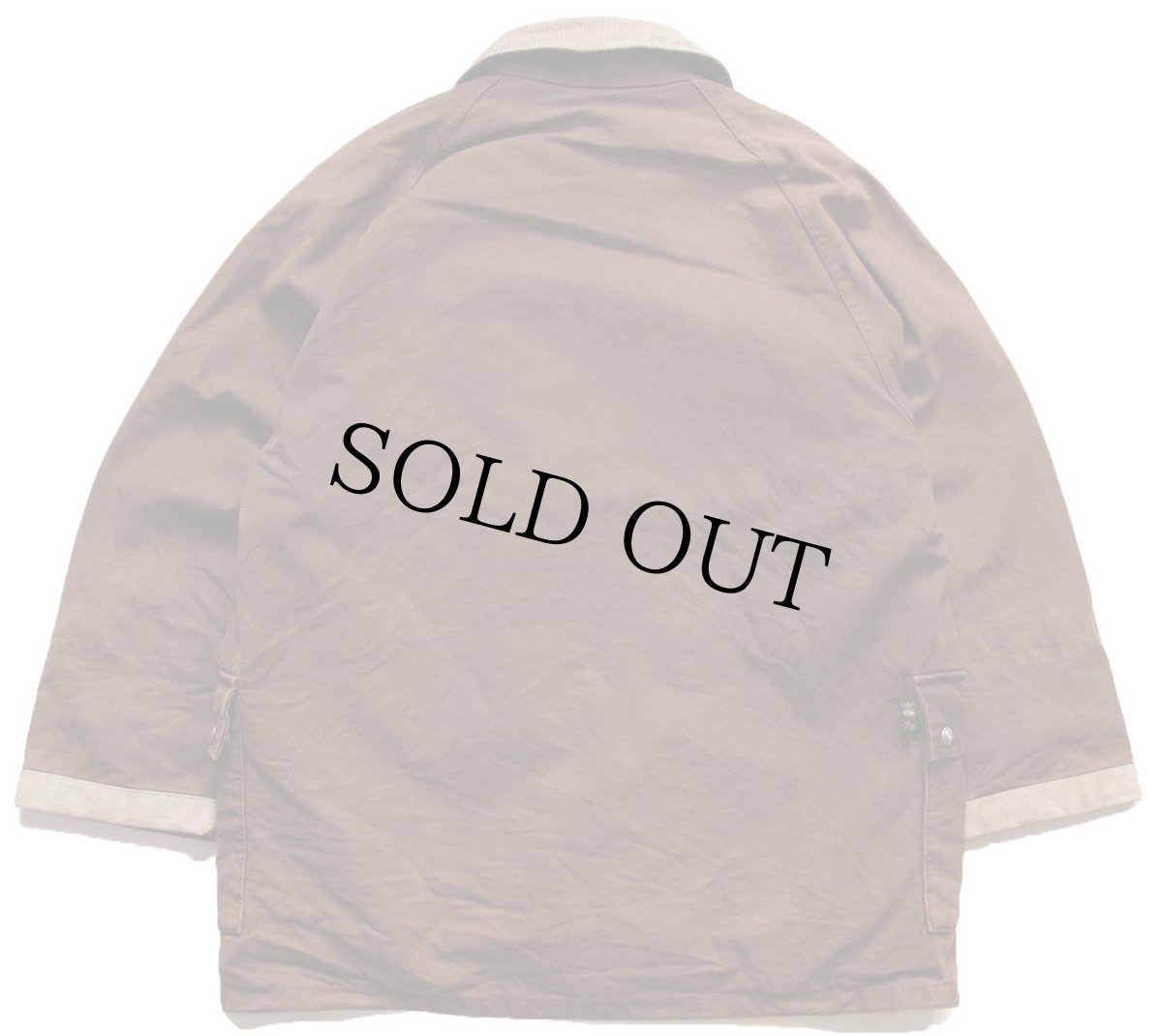 画像2: イタリア製 Fay チンスト&タータンチェックライナー付き コットン キャンバス ファイヤーマンコート 焦げ茶★ジャケット (2)