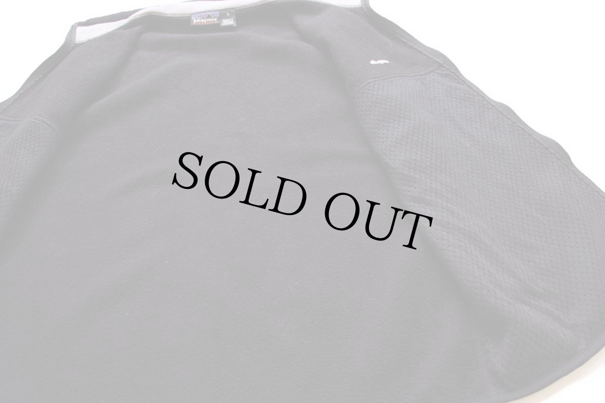 画像5: 00s patagoniaパタゴニア ロゴ刺繍 シンチラ フリースベスト 黒 L (5)