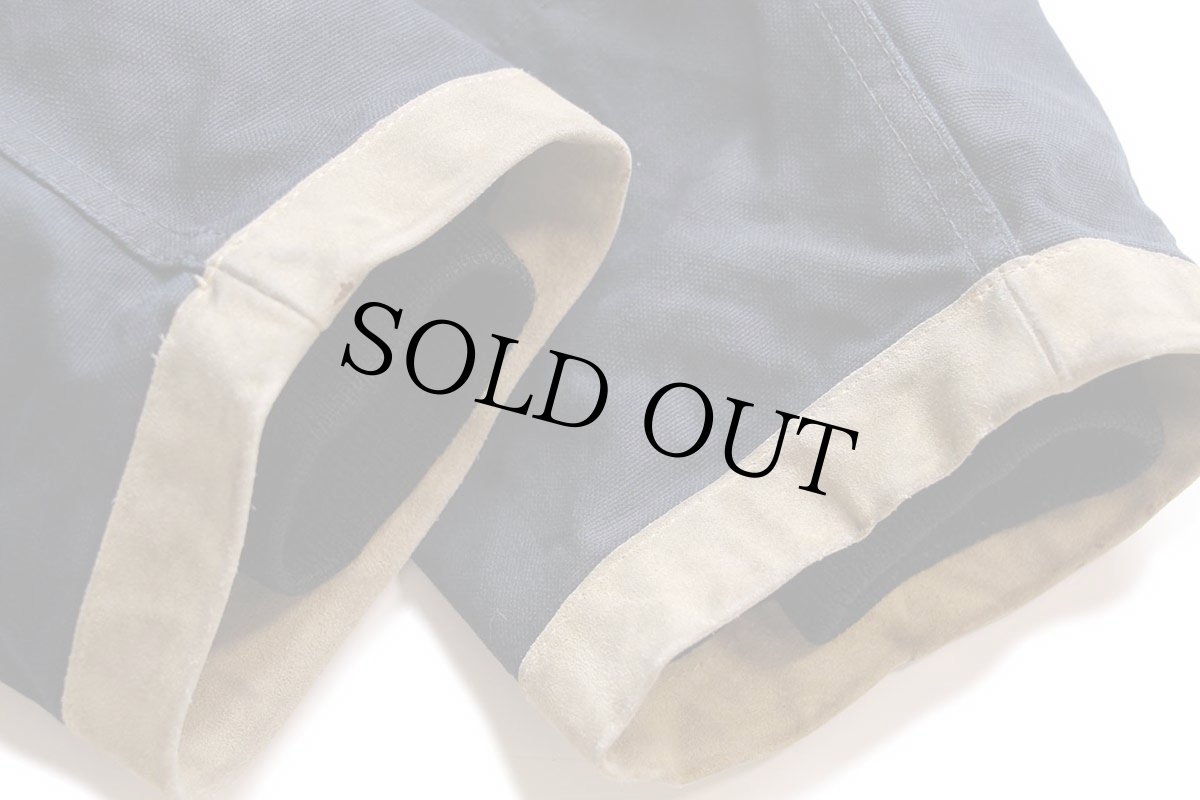 画像7: イタリア製 Fay チンスト&タータンチェックライナー付き コットン キャンバス ファイヤーマンコート 紺★ジャケット (7)