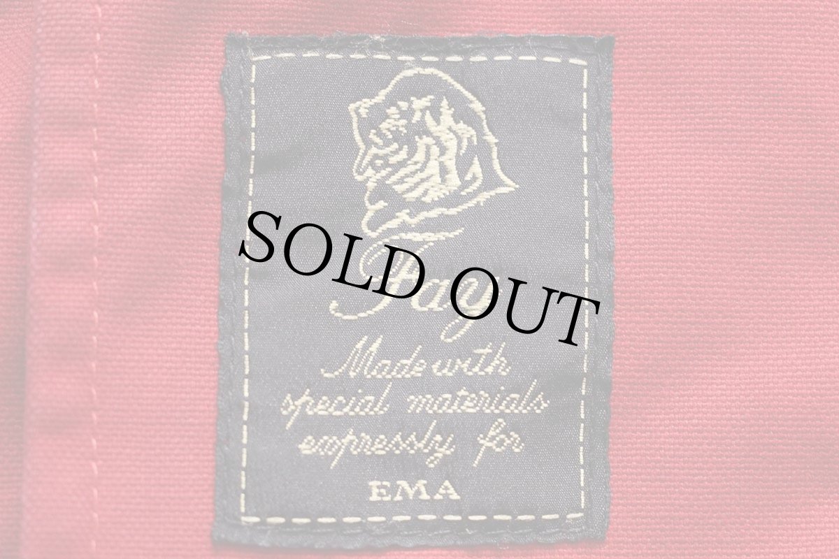 画像4: イタリア製 Fay チンスト&タータンチェックライナー付き コットン キャンバス ファイヤーマンコート 濃赤★ジャケット (4)